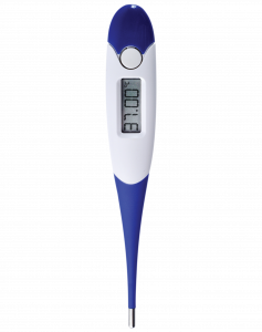 Termômetro Clínico Digital de Haste Flexível Flexterm Incoterm Ideal para Temperatura Basal 